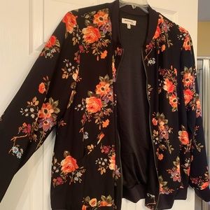 Floral Bomber Jacket- perfect for Fall!